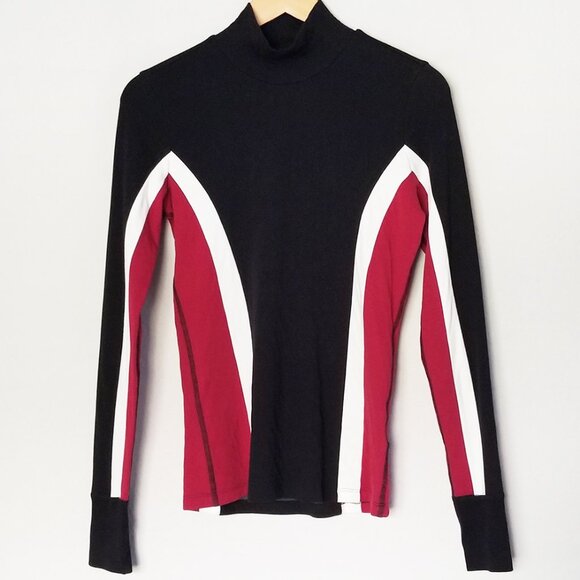 Alp N Rock Black Long Sleeve Halle Mock Neck Top XS Ski Canada Organic Cotton - Picture 3 of 16